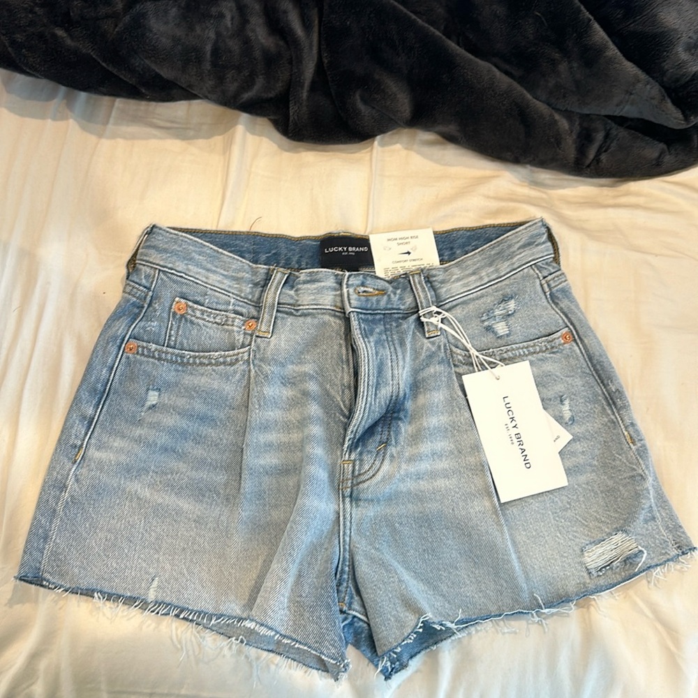 Lucky brand high rise mom shorts